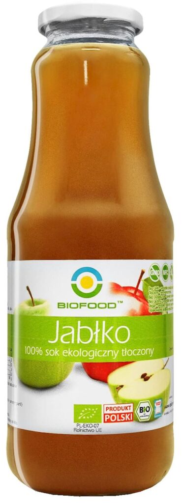 SOK JABŁKOWY NFC BEZGLUTENOWY BIO 1 L – BIO FOOD