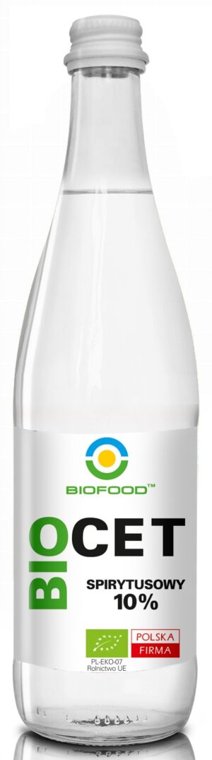 OCET SPIRYTUSOWY 10 % BEZGLUTENOWY BIO 500 ml - BIO FOOD