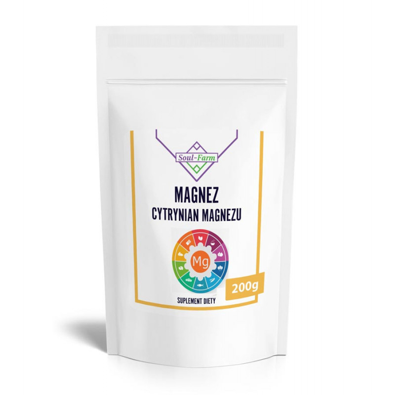 CYTRYNIAN MAGNEZU PROSZEK 200 g – SOUL FARM