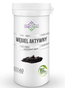 WĘGIEL AKTYWNY (180 mg) 60 KAPSUŁEK - SOUL FARM