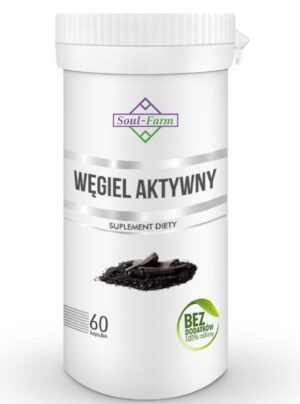 WĘGIEL AKTYWNY (180 mg) 60 KAPSUŁEK - SOUL FARM