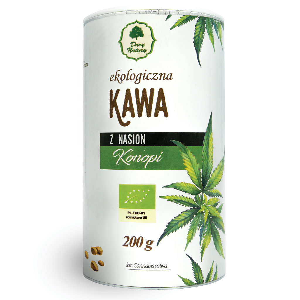 KAWA Z NASION KONOPI BIO 200 g – DARY NATURY