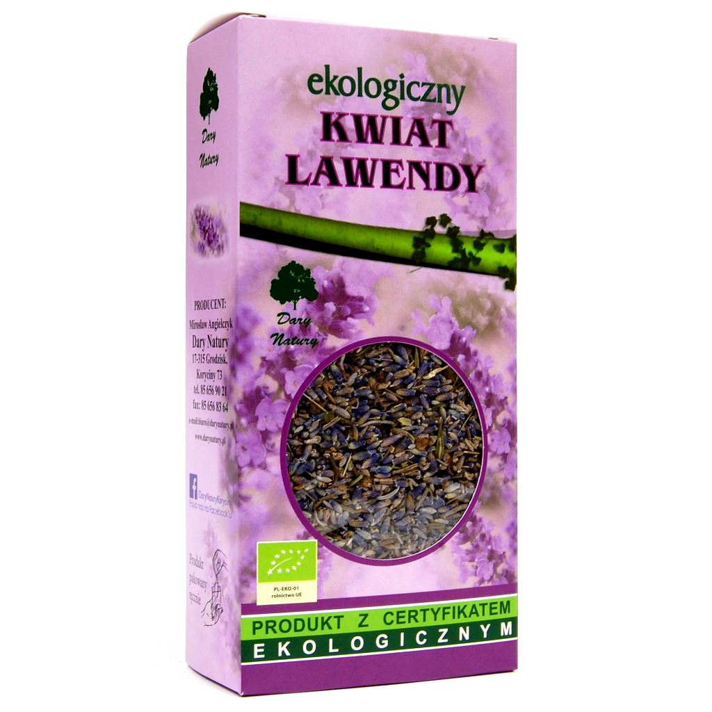 HERBATKA Z KWIATU LAWENDY BIO 50 g – DARY NATURY