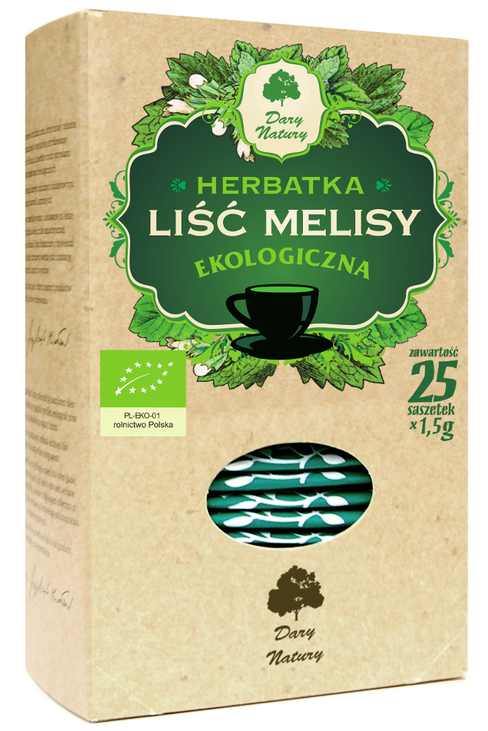 HERBATKA LIŚĆ MELISY BIO (25 x 1,5 g) 37,5 g – DARY NATURY