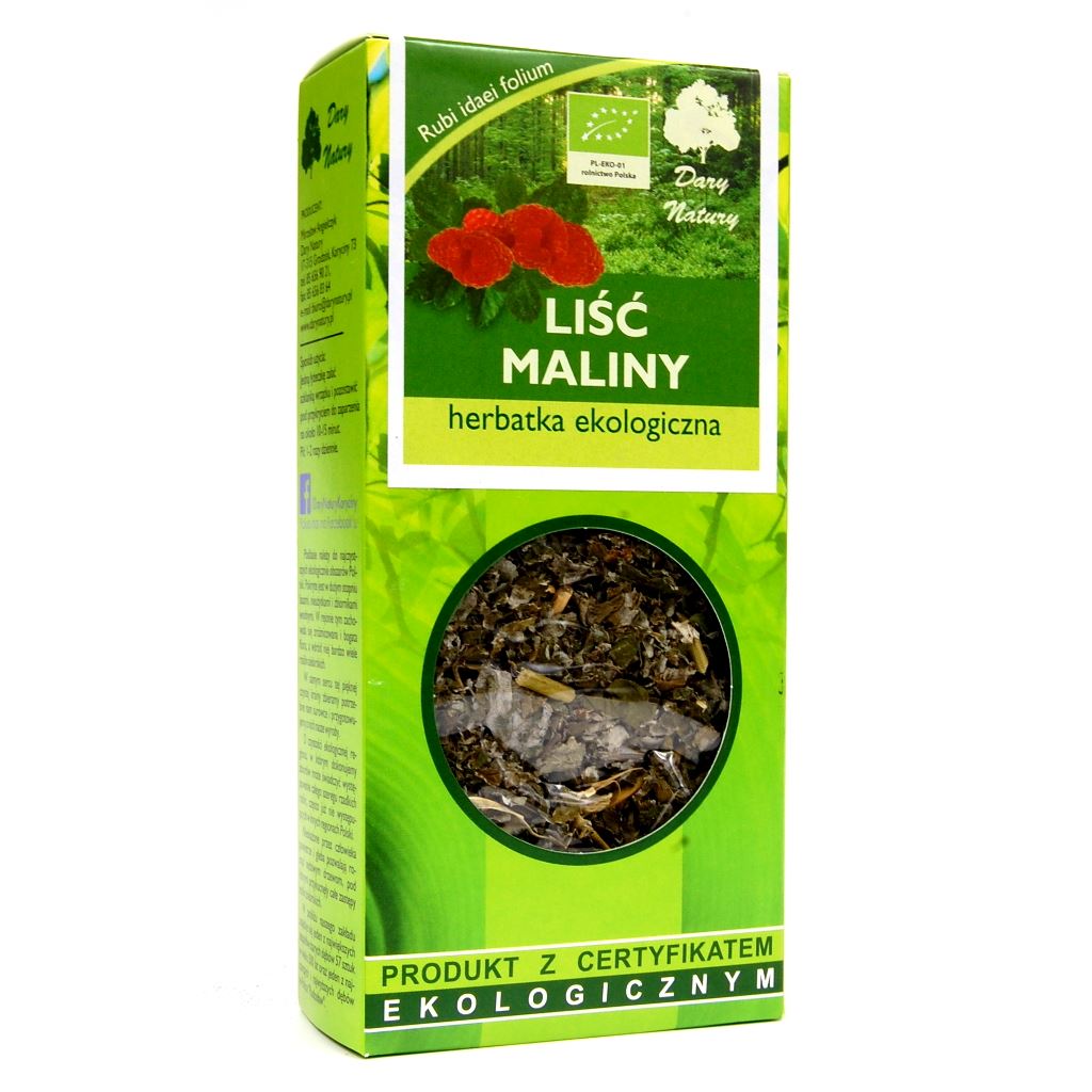 HERBATKA LIŚĆ MALINY BIO 25 g – DARY NATURY