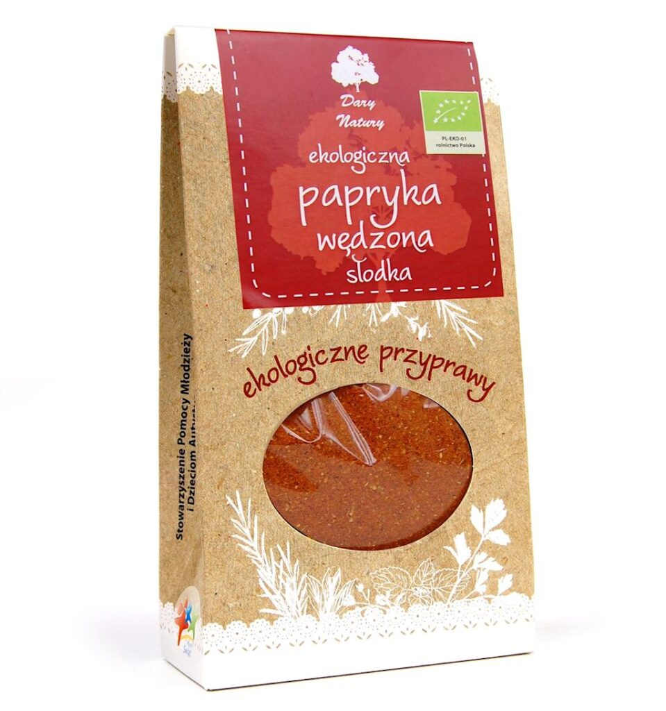 PAPRYKA SŁODKA WĘDZONA BIO 50 g – DARY NATURY