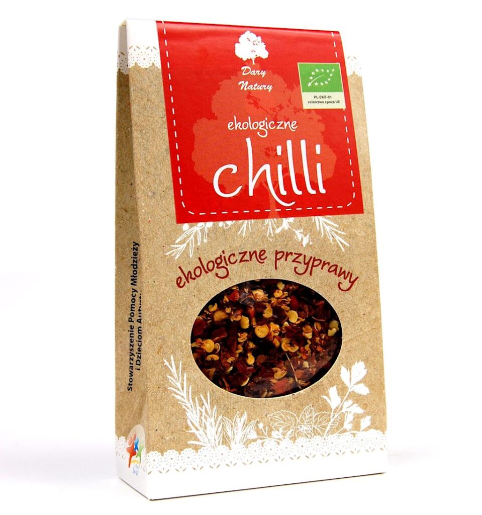 CHILI PŁATKI BIO 30 g – DARY NATURY