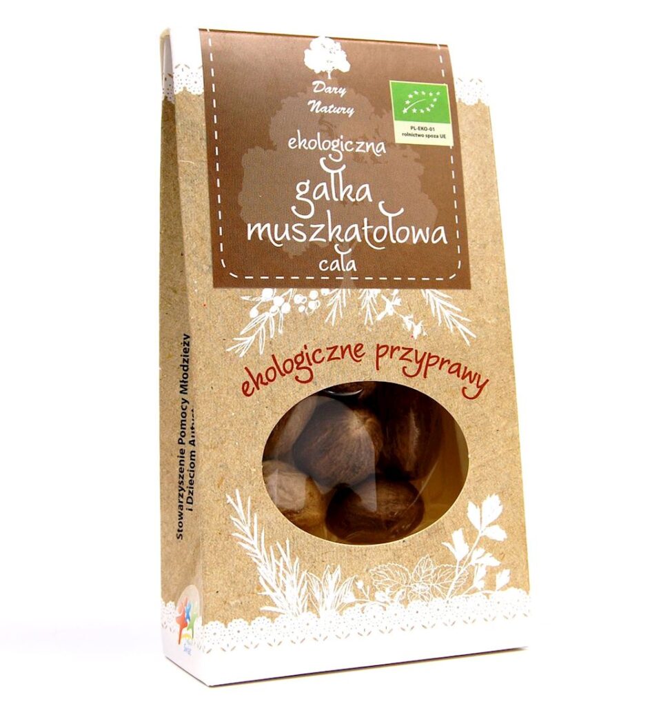 GAŁKA MUSZKATOŁOWA CAŁA BIO 30 g – DARY NATURY