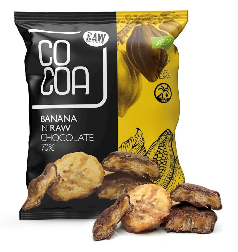 BANANY W SUROWEJ CZEKOLADZIE BIO 70 g – COCOA
