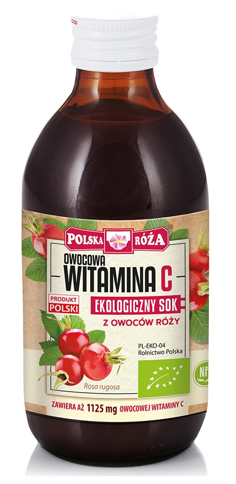SOK Z RÓŻY NFC BIO 250 ml – POLSKA RÓŻA