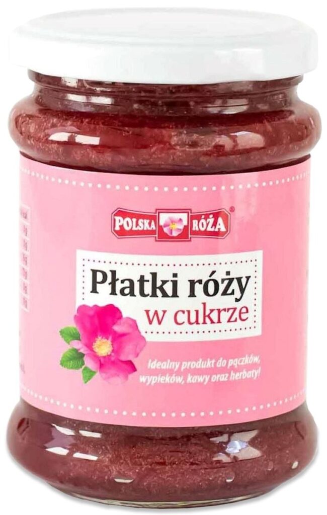 PŁATKI RÓŻY W CUKRZE 320 g – POLSKA RÓŻA