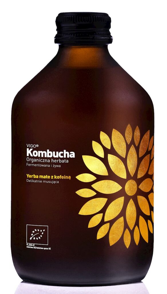 KOMBUCHA Z YERBĄ MATE BEZGLUTENOWA BIO 330 ml – VIGO