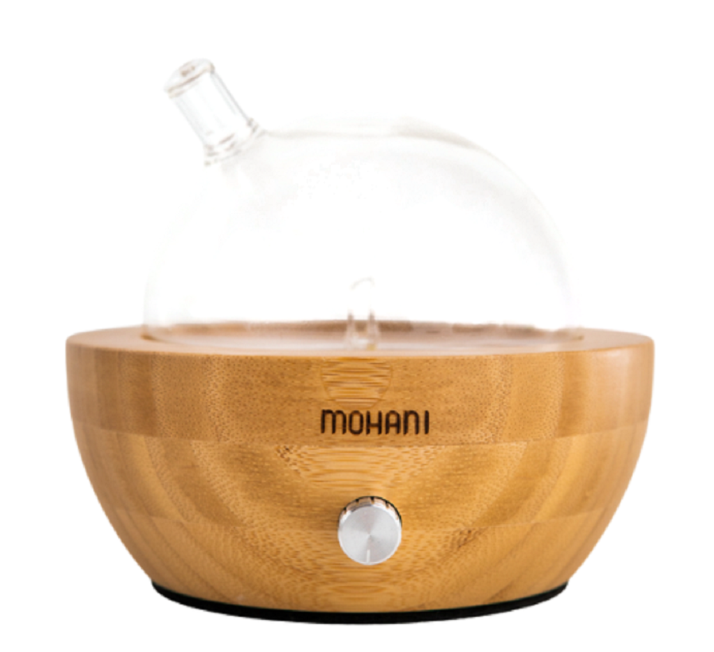 NEBULIZATOR – DYFUZOR BAMBUS + SZKLANA KULA – MOHANI