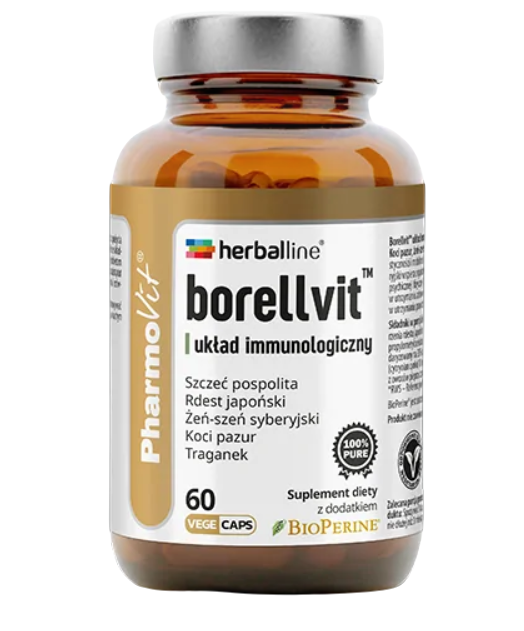 KAPSUŁKI NA UKŁAD IMMUNOLOGICZNY (BORELLVIT) BEZGLUTENOWE 60 szt. – PHARMOVIT (HERBALLINE)