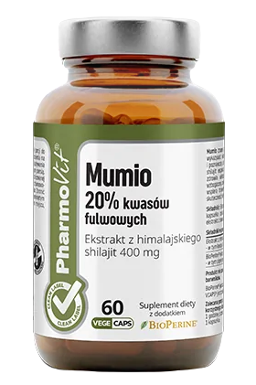 MUMIO EKSTRAKT (400 mg) BEZGLUTENOWY 60 KAPSUŁEK – PHARMOVIT (CLEAN LABEL)