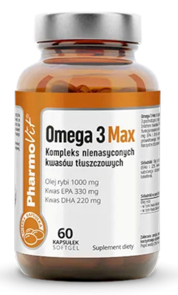 OMEGA-3 MAX BEZGLUTENOWE 60 KAPSUŁEK – PHARMOVIT (CLEAN LABEL)