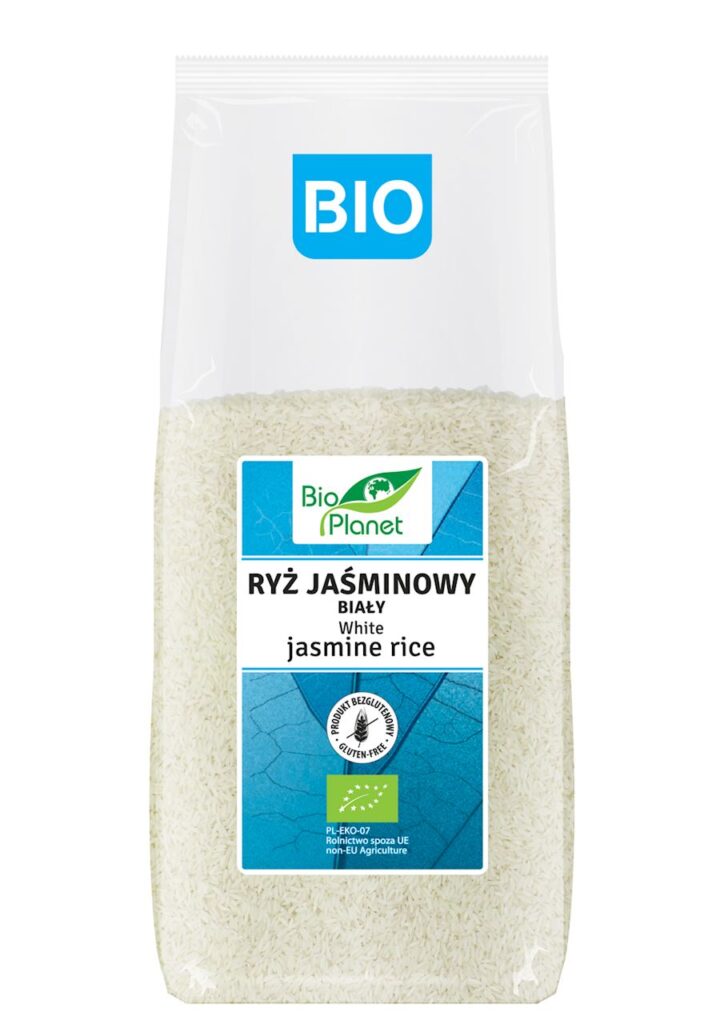 RYŻ JAŚMINOWY BIAŁY BEZGLUTENOWY BIO 1 kg – BIO PLANET
