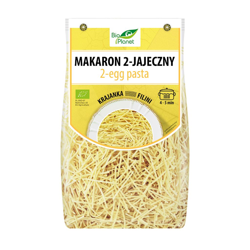 MAKARON (2-JAJECZNY) KRAJANKA BIO 250 g – BIO PLANET