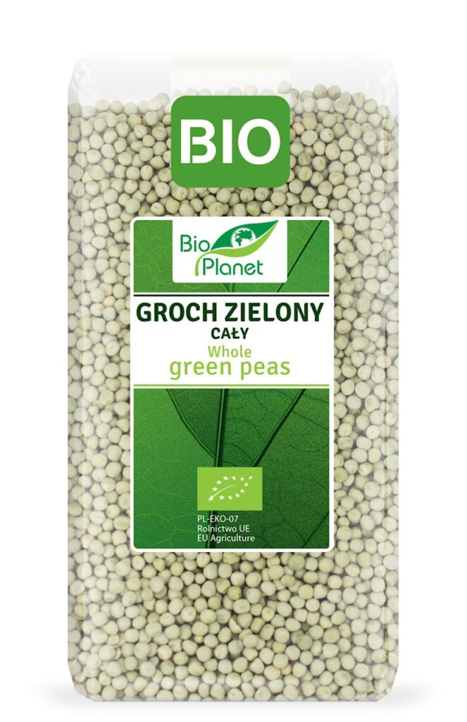 GROCH ZIELONY CAŁY BIO 500 g – BIO PLANET