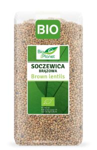 SOCZEWICA BRĄZOWA BIO 500 g - BIO PLANET