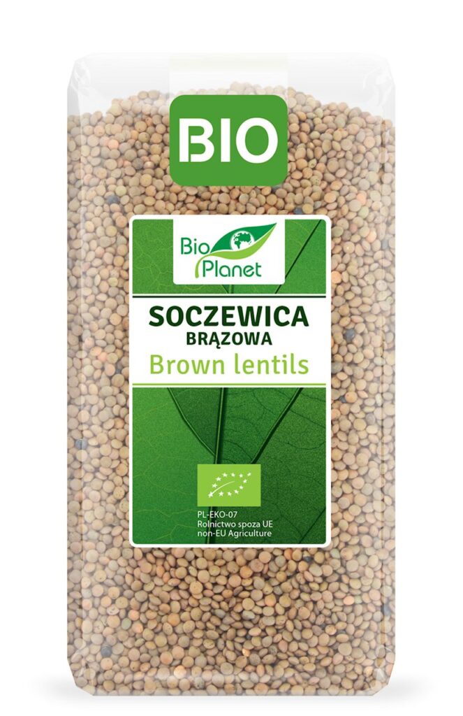 SOCZEWICA BRĄZOWA BIO 500 g – BIO PLANET