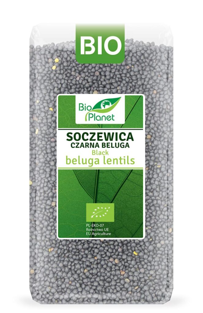 SOCZEWICA CZARNA BELUGA BIO 500 g – BIO PLANET