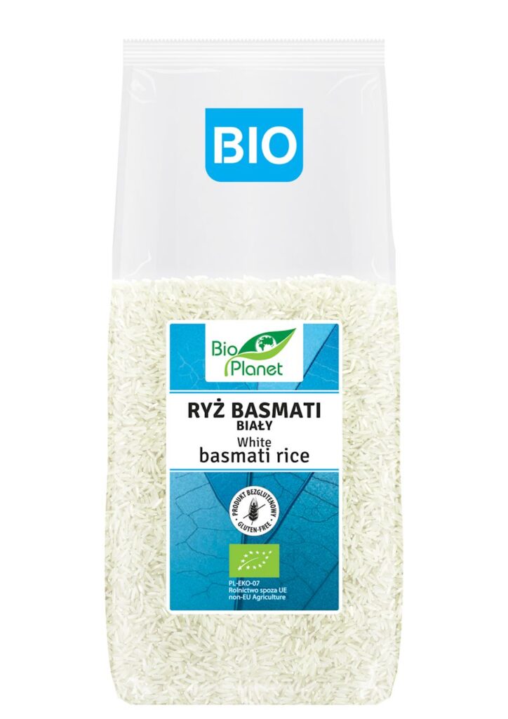 RYŻ BASMATI BIAŁY BEZGLUTENOWY BIO 1 kg – BIO PLANET