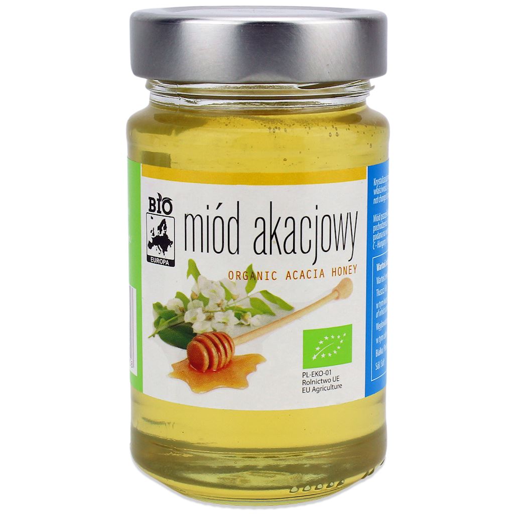 MIÓD NEKTAROWY AKACJOWY BIO 300 g – BIO PLANET