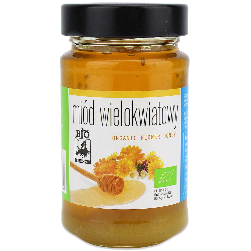 MIÓD NEKTAROWY WIELOKWIATOWY BIO 300 g – BIO PLANET