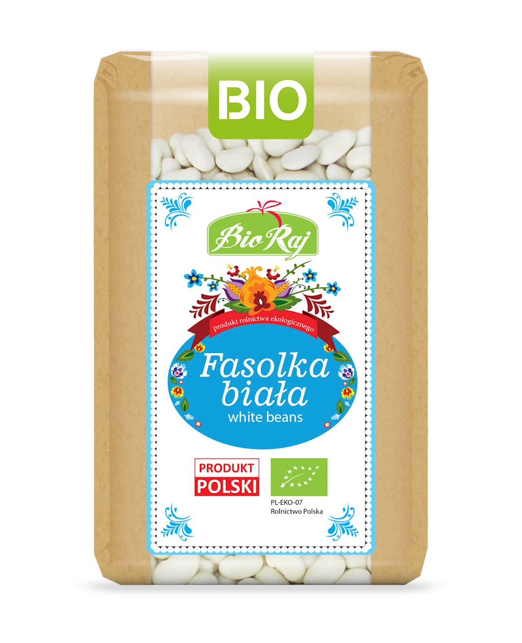FASOLKA BIAŁA BIO (POLSKA) 500 g - BIO RAJ