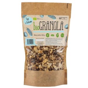 GRANOLA FIGA Z KOKOSEM BEZ DODATKU CUKRÓW BEZGLUTENOWA BIO 320 g - PAPAGRIN