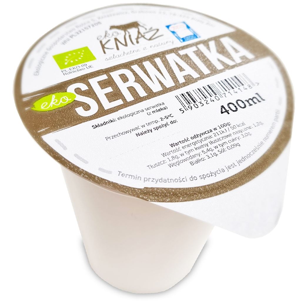 SERWATKA BIO 400 ml – EKO KNIAŹ (NA ZAMÓWIENIE)