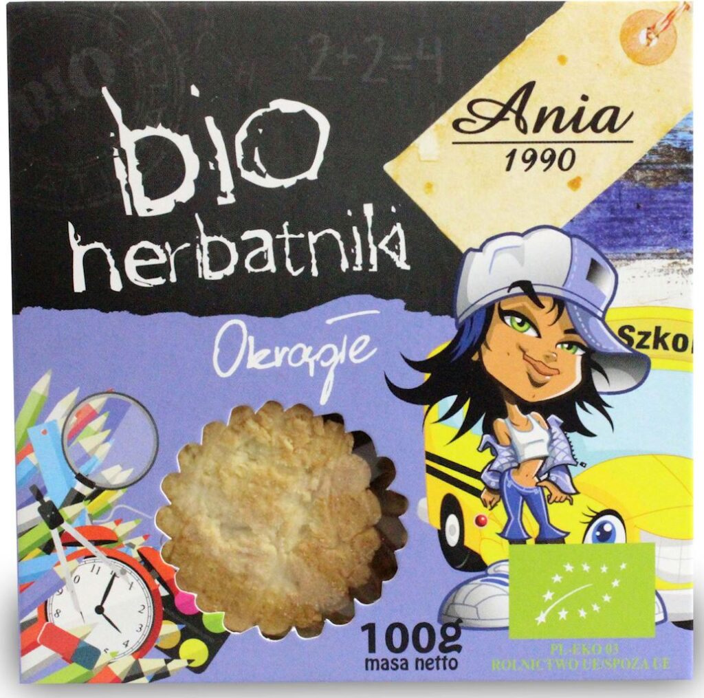 HERBATNIKI OKRĄGŁE BIO 100 g – BIO ANIA