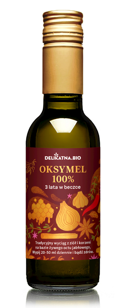 OKSYMEL 100 % 3 LATA W BECZCE BIO 250 ml – DELIKATNA