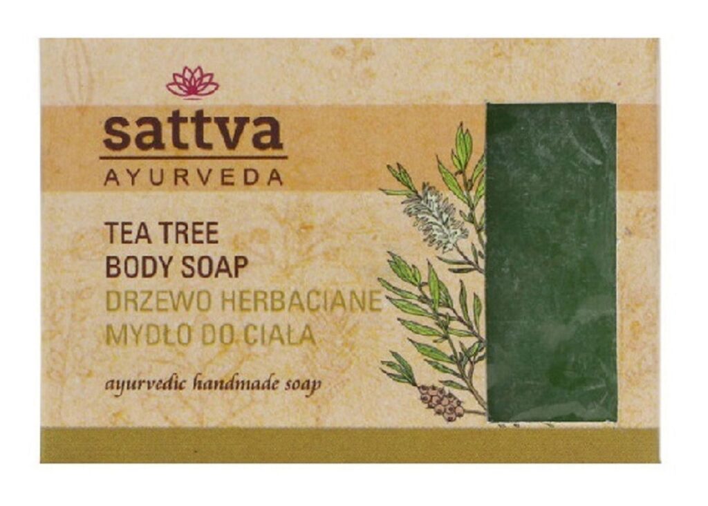 MYDŁO W KOSTCE DO CIAŁA DRZEWO HERBACIANE 125 g – SATTVA (AYURVEDA)