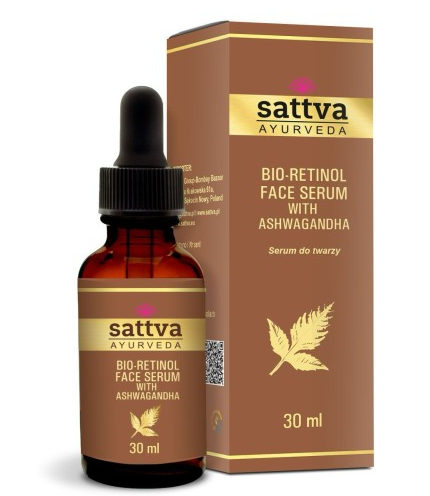 SERUM DO TWARZY Z ASHWAGANDHĄ I BIO-RETINOLEM 30 ml – SATTVA (AYURVEDA)