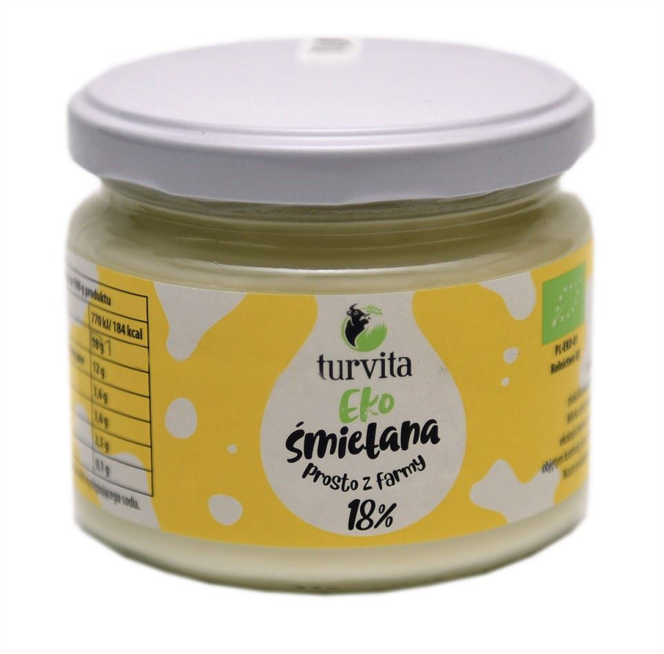 ŚMIETANA 18 % BIO 250 g – TURVITA