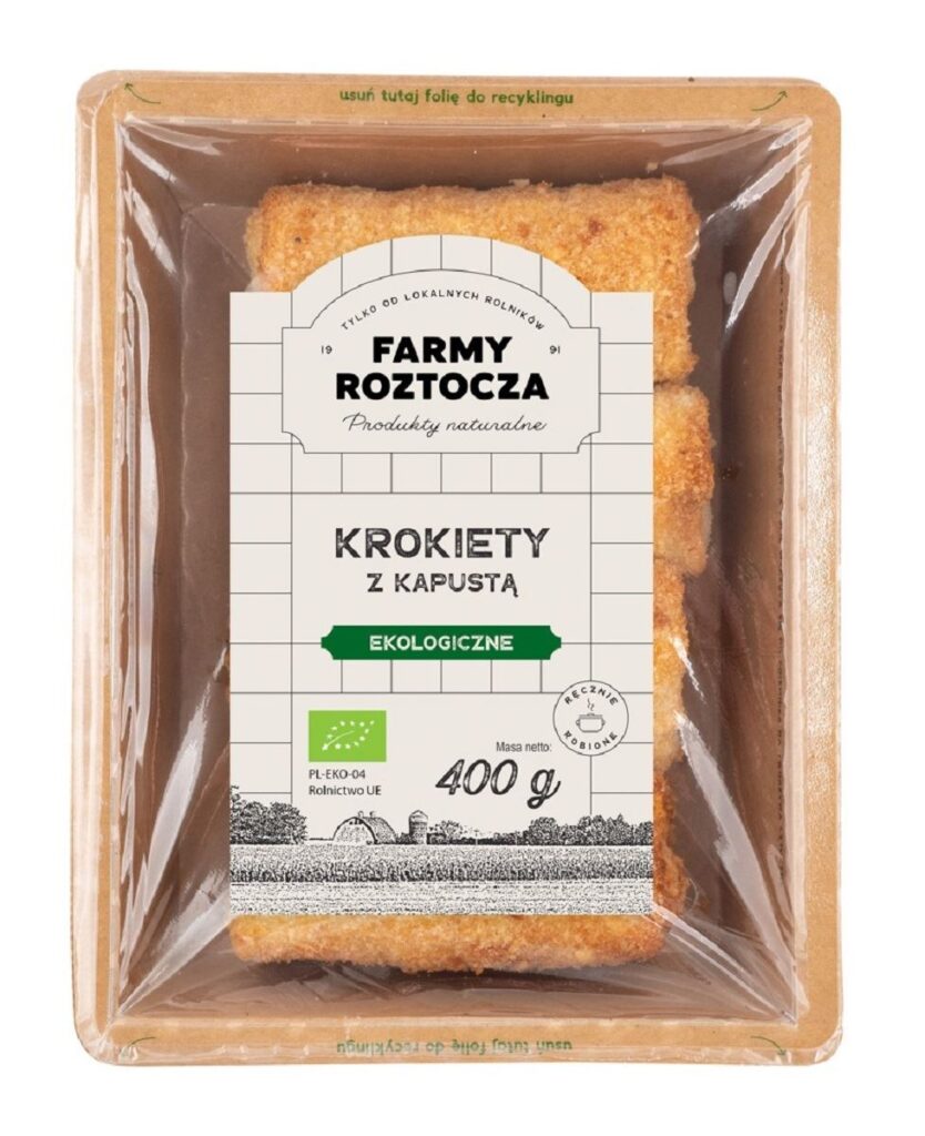 KROKIETY Z KAPUSTĄ I GRZYBAMI BIO 400 g – FARMY ROZTOCZA (NA ZAMÓWIENIE)