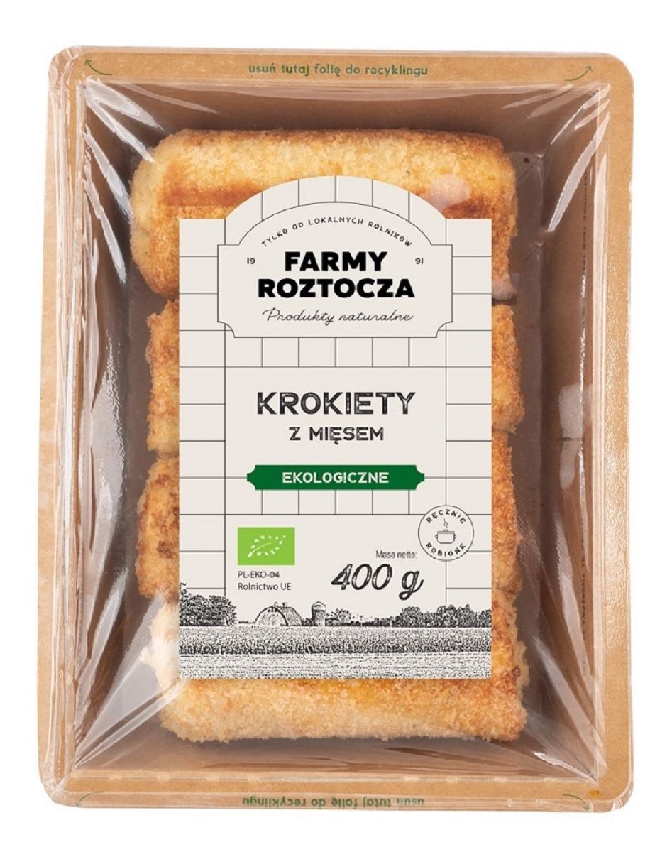 KROKIETY Z MIĘSEM BIO 400 g - FARMY ROZTOCZA (NA ZAMÓWIENIE)