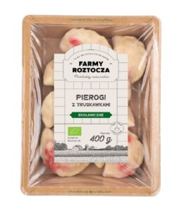 PIEROGI Z TRUSKAWKAMI BIO 400 g - FARMY ROZTOCZA (NA ZAMÓWIENIE)