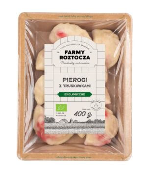 PIEROGI Z TRUSKAWKAMI BIO 400 g - FARMY ROZTOCZA (NA ZAMÓWIENIE)