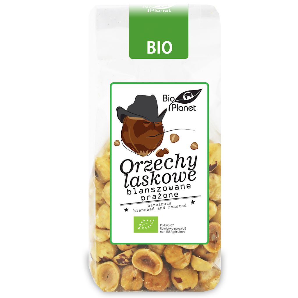ORZECHY LASKOWE BLANSZOWANE PRAŻONE BIO 100 g – BIO PLANET