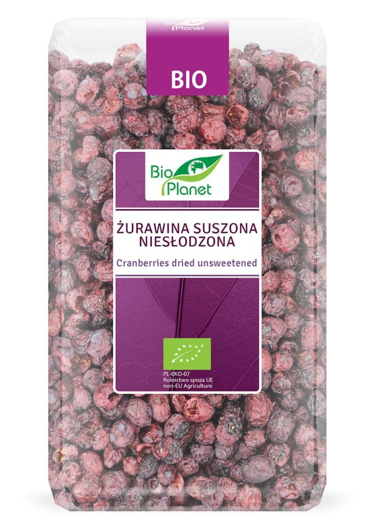 ŻURAWINA SUSZONA NIESŁODZONA BIO 150 g – BIO PLANET
