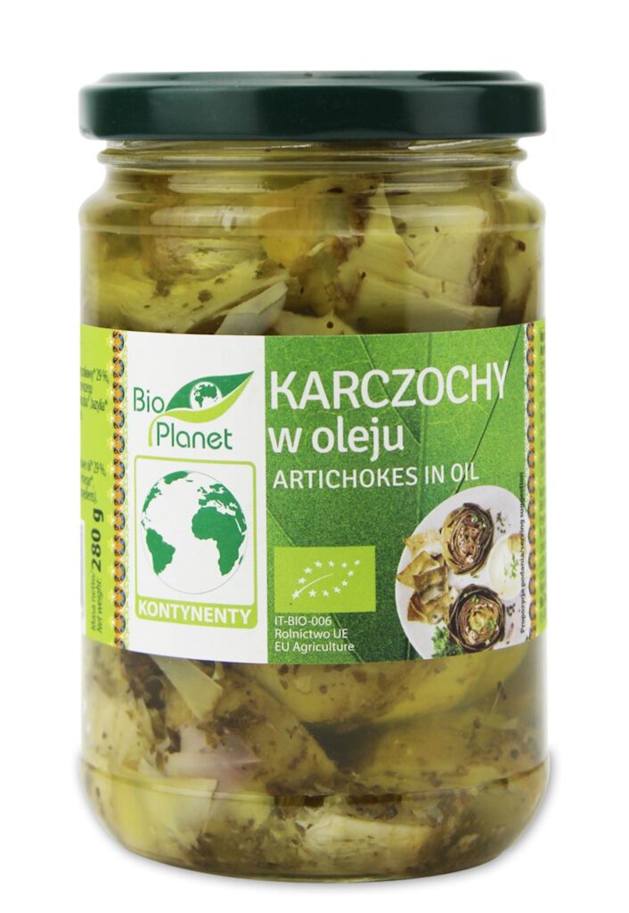 KARCZOCHY W OLEJU BIO 280 g – BIO PLANET