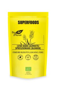 ŁUSKI BABKI JAJOWATEJ SPROSZKOWANE (BŁONNIK) BIO 150 g - BIO PLANET
