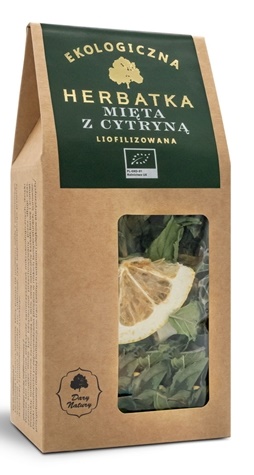 HERBATKA LIOFILIZOWANA MIĘTA Z CYTRYNĄ BIO 25 g – DARY NATURY