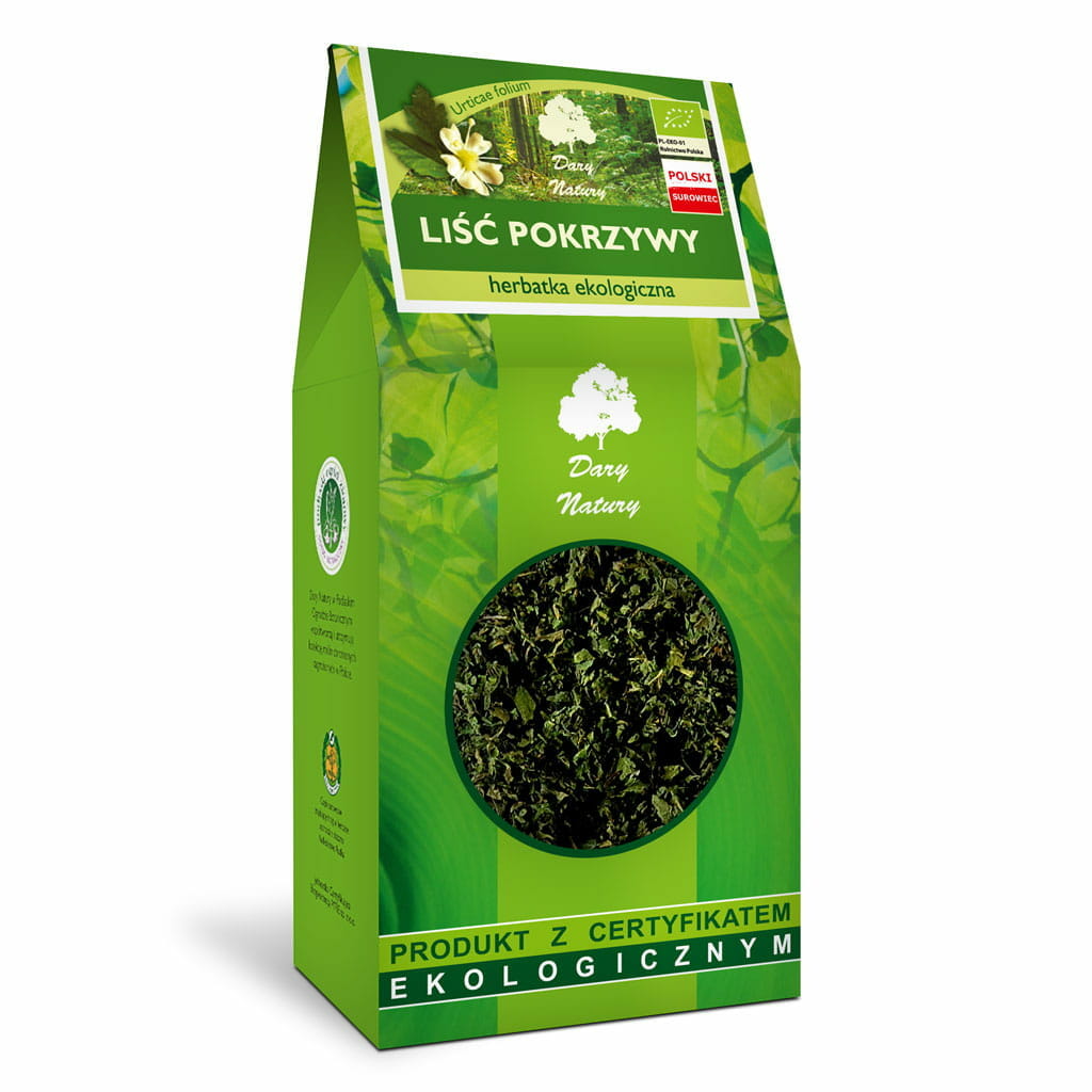 HERBATKA LIŚĆ POKRZYWY BIO 80 g – DARY NATURY