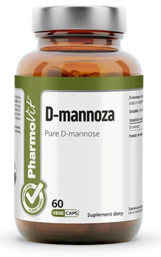 D-MANNOZA BEZGLUTENOWA 60 KAPSUŁEK – PHARMOVIT (CLEAN LABEL)