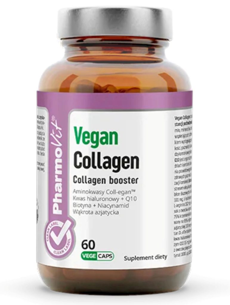 COLLAGEN BOOSTER VEGAN BEZGLUTENOWY 60 KAPSUŁEK – PHARMOVIT (CLEAN LABEL)