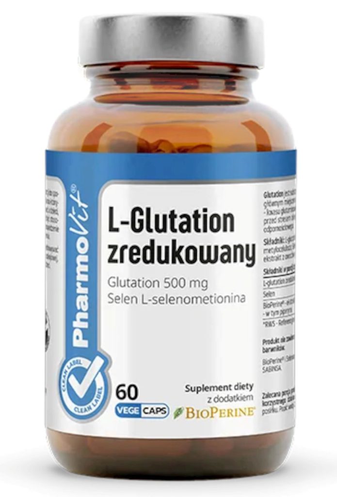 L-GLUTATION ZREDUKOWANY BEZGLUTENOWY 60 KAPSUŁEK – PHARMOVIT (CLEAN LABEL)